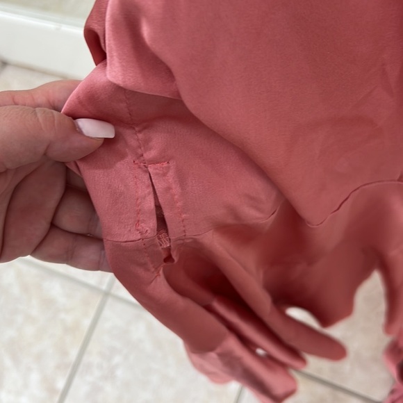 NEW Pink Wrap Front Dress - Picture 8 of 13